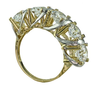 Gösterişli Beştaş Altın Yüzük