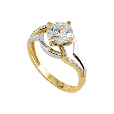 Altın Tektaş Yüzük