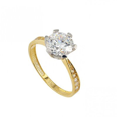 6 Tırnaklı Tektaş Yüzük