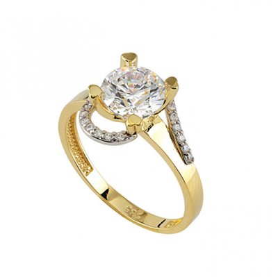 Altın Tektaş Yüzük