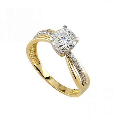 Altın Tektaş Yüzük