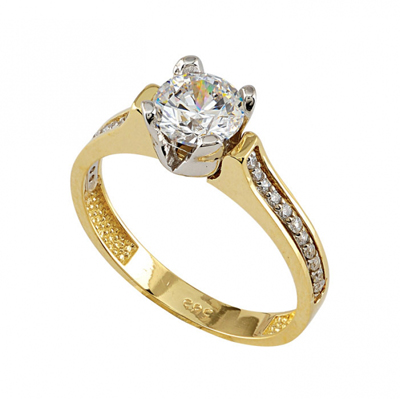 Altın Tektaş Yüzük