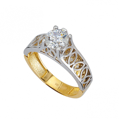 Altın Tektaş Yüzük