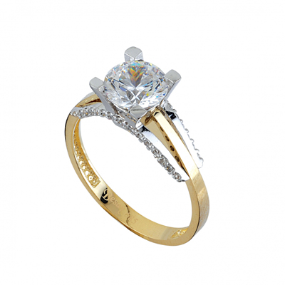 Altın Tektaş Yüzük