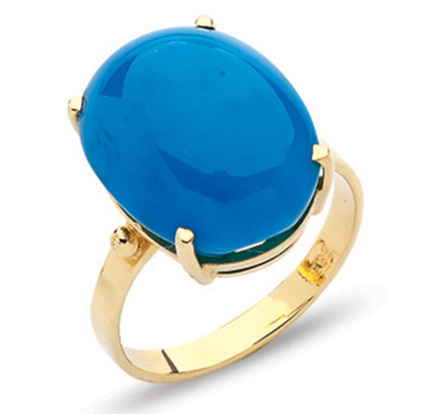 Firuze Taşlı Altın Yüzük