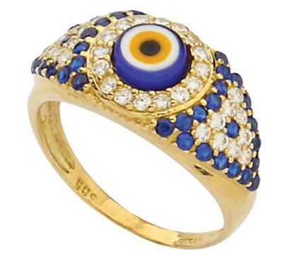 Seramik Çok Taşlı Yüzük