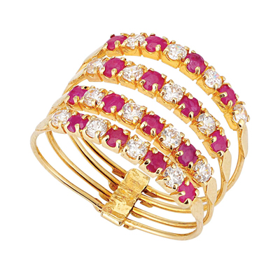 Pembe Beyaz Hastaşlı Yüzük