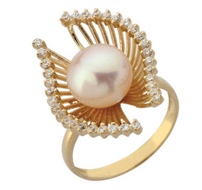 Deniz Kabuğu İnci Yüzük