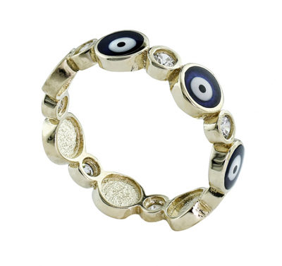 Mavi Boncuklu Tamtur Yüzük