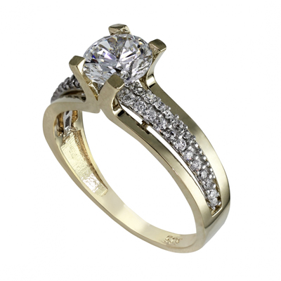 Yarım Tur Tektaş Yüzük