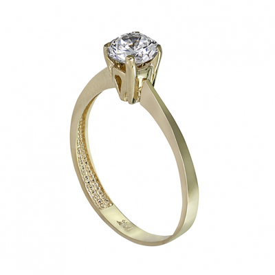 Minik Tektaş Altın Yüzük