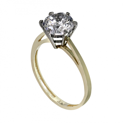 6 Tırnaklı Klasik Tektaş Yüzük