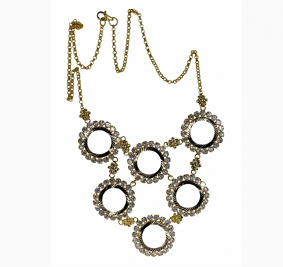 Altılı Ziynet Altın Çerçeve Kolye