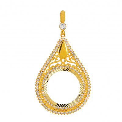 Motifli Ziynet Çerçeve Kolye