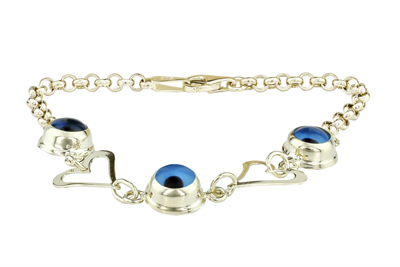 Tek Taraflı Oynak Goz Motifli Bileklik