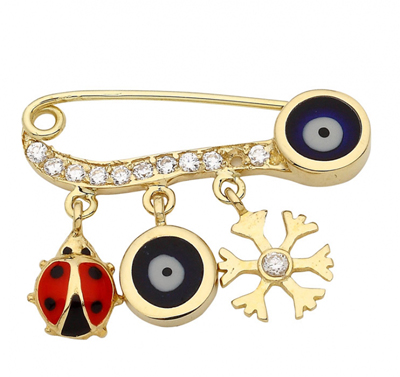 Kar Tanesi Uğur Böceği Çengelli İğne