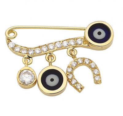 At Nallı  Üçlü  Altın İğne