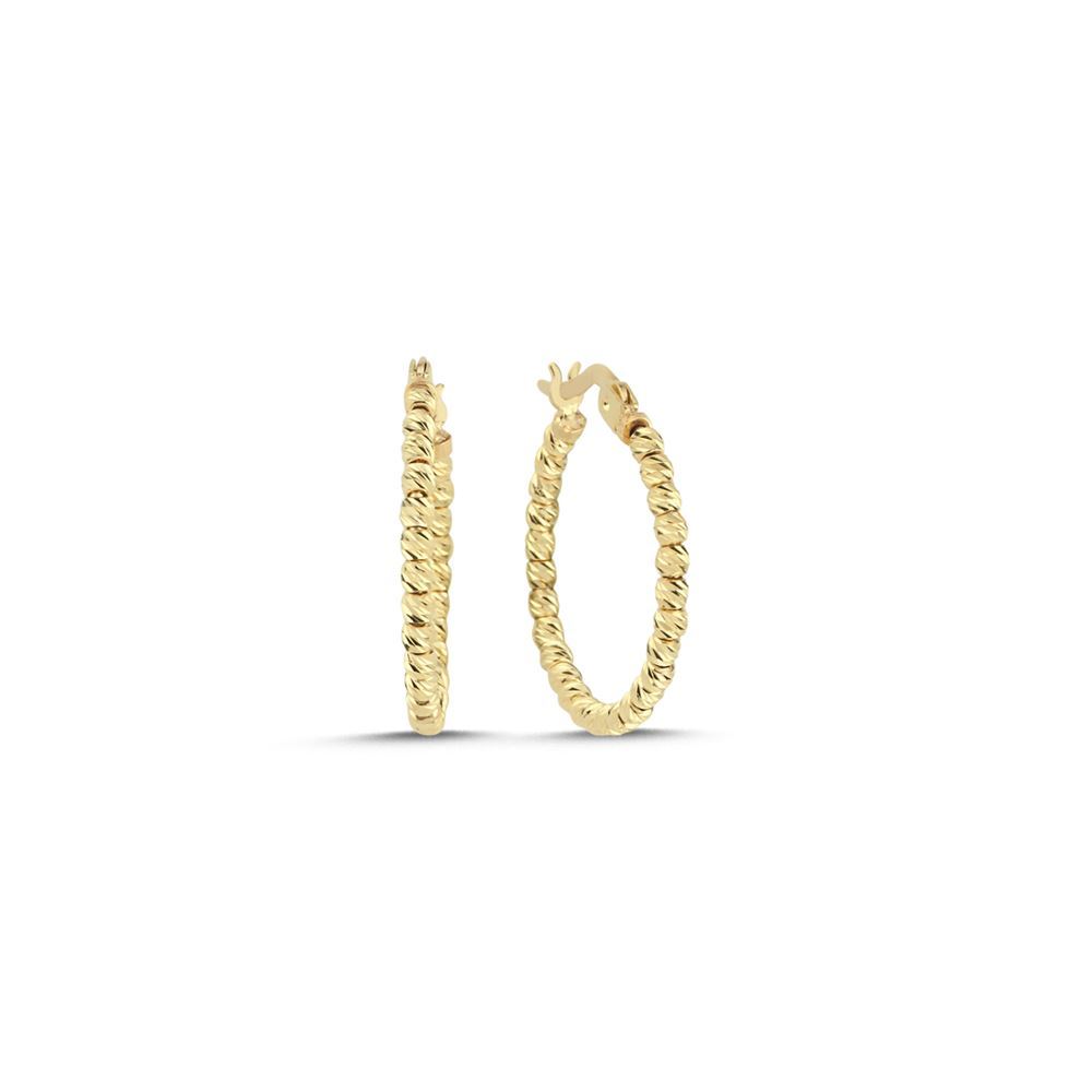 Dorika Toplu Orta Boy Küpe (2x2 cm 1,1 mm)